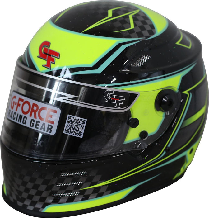 G-FORCE 13005XLGYL HELMET REVO GRAPHICS XLG YELLOW SA2020