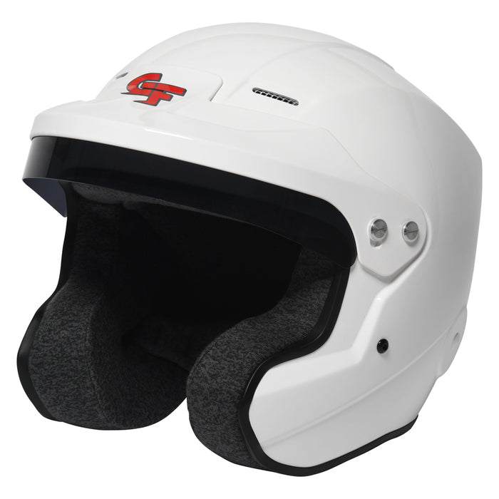 G-FORCE 16002LRGWH Helmet Nova Open Large White SA2020