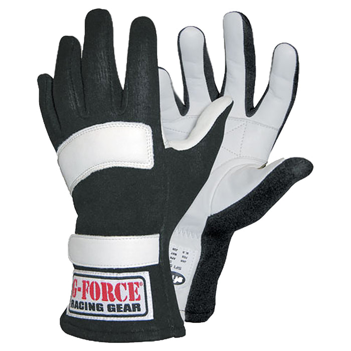 G-FORCE 4101MEDBK G5 Racing Gloves Medium Black