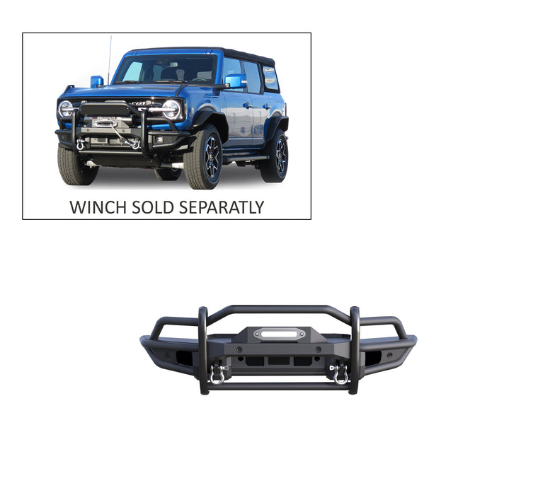 Black Horse Off Road GG-FB22HD Tubular Grille Guard Heavy Duty - Truck Part Superstore