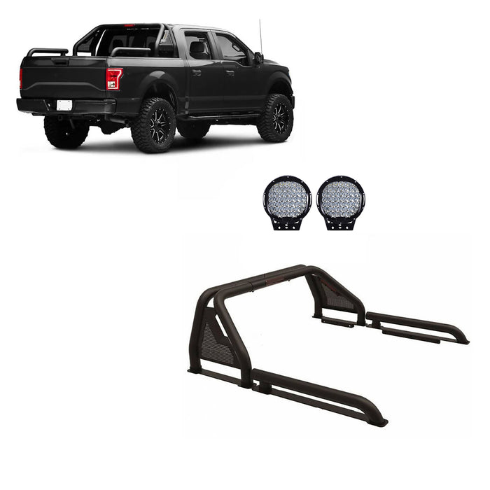 Black Horse Off Road GLRB-01B-PL69B Gladiator Roll Bar Kit - Truck Part Superstore