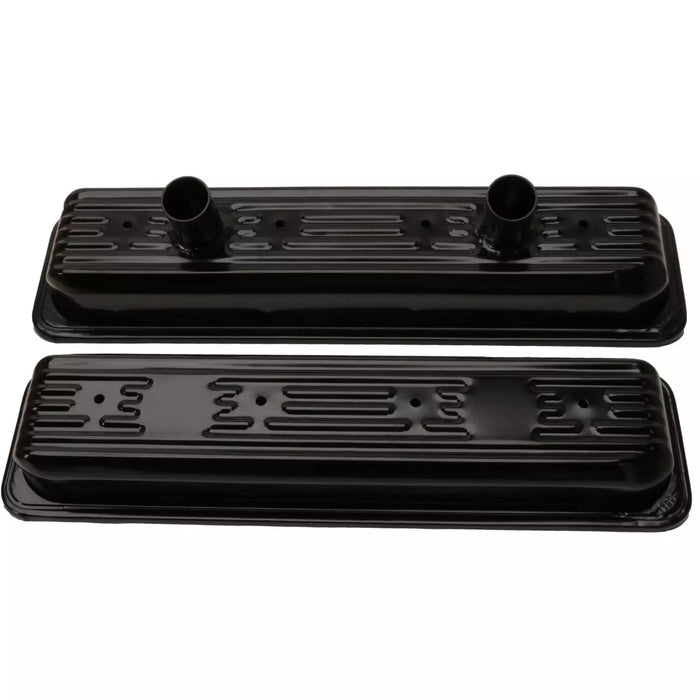 CHEVROLET PERFORMANCE 25534359 Valve Cover Kit SBC Circle Track Steel Black