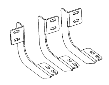 Go Rhino 6943466 V-Series V3, RB30 and RB Slim Side Steps - MOUNTING BRACKETS ONLY for Select Nissan Frontier