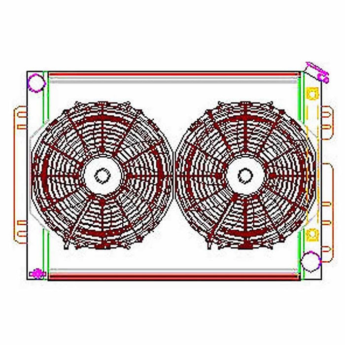 GRIFFIN CU70009 Radiator Combo Unit GM A & F Body