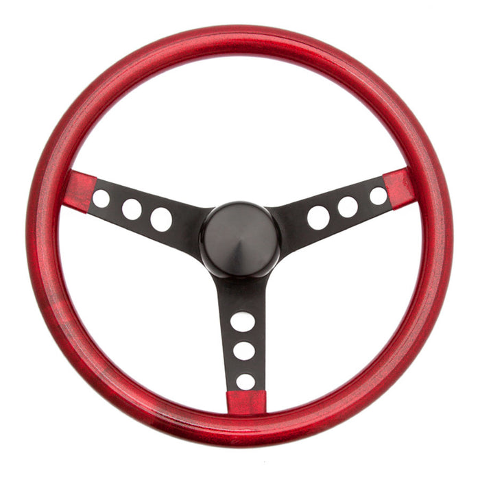 GRANT 8475 Steering Wheel Mtl Flake Red/Spoke Blk 15