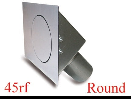 HAGAN STREET ROD NECESSITIES 45RF Round Fuel Door  Flat Surfaces