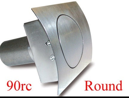 HAGAN STREET ROD NECESSITIES 90RC Round Fuel Door  Curved Surfaces