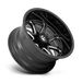 Fuel 1PC D74920908250 D749 20X9 8X6.5 GL-BLK-MIL 01MM - Truck Part Superstore