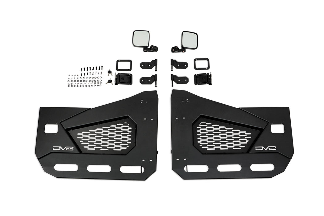 DV8 Offroad HDJL-02F Half Doors - Truck Part Superstore