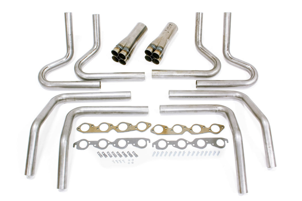 HEDMAN 65676 2-1/4in BBC Weld Up Kit- 4in Slip On Collector