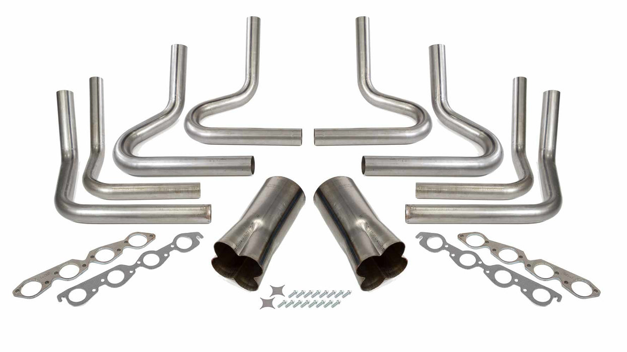 HEDMAN 65685 2-1/2in BBC Weld Up Kit- 5in Weld On Collector