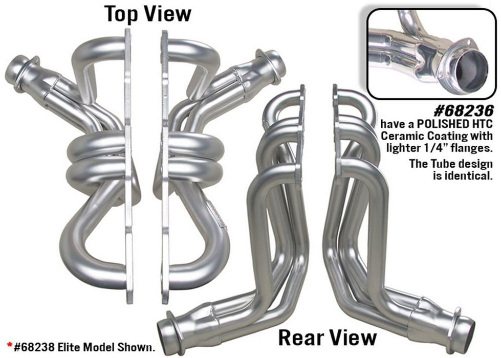 HEDMAN 68236 Coated Headers - Pass. Car w/SBC