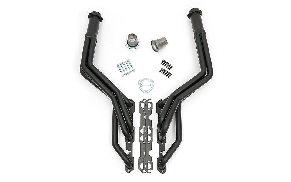 HEDMAN 69033 S-10 SBC Swap Header Long Tube Black Maxx