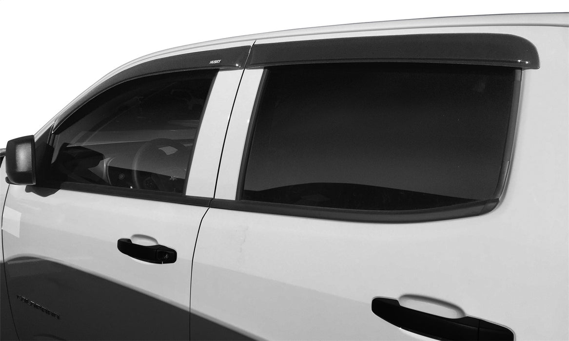 Husky Liners 2854049 Low Profile Ventvisor Deflector; Smoke; Outside Mount; 4 pc. for Select Chevrolet Colorado, GMC Canyon
