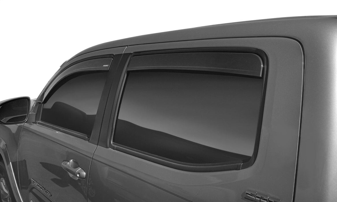 Husky Liners 2864036 Low Profile Ventvisor Deflector; Smoke; In-Channel Mount; 4 pc. for Select Toyota Tacoma