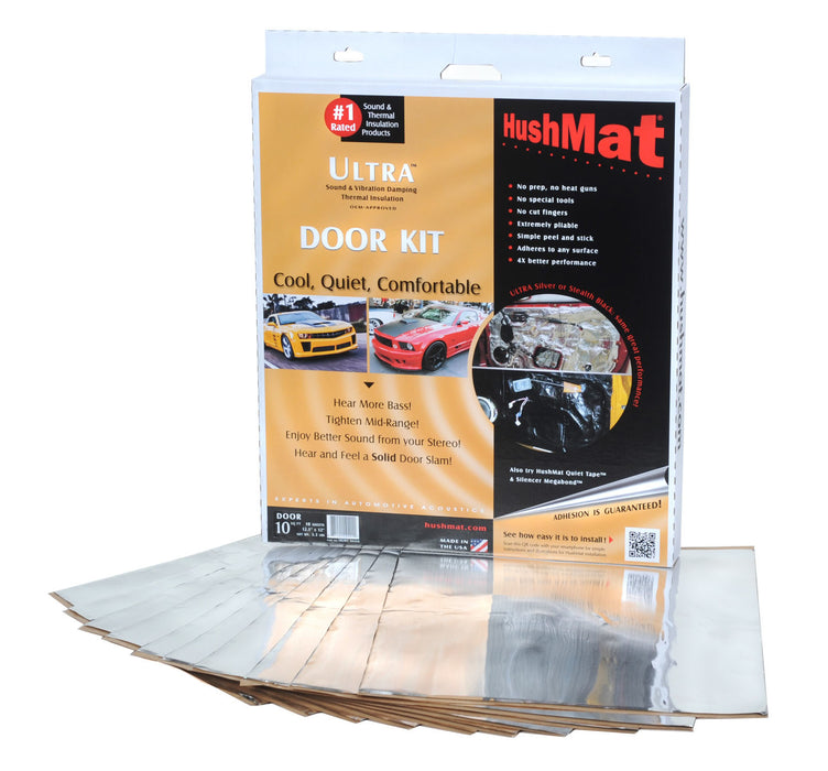 HUSHMAT 10201 Ultra Door Kit- 10 pc 12in.x12in. Silver