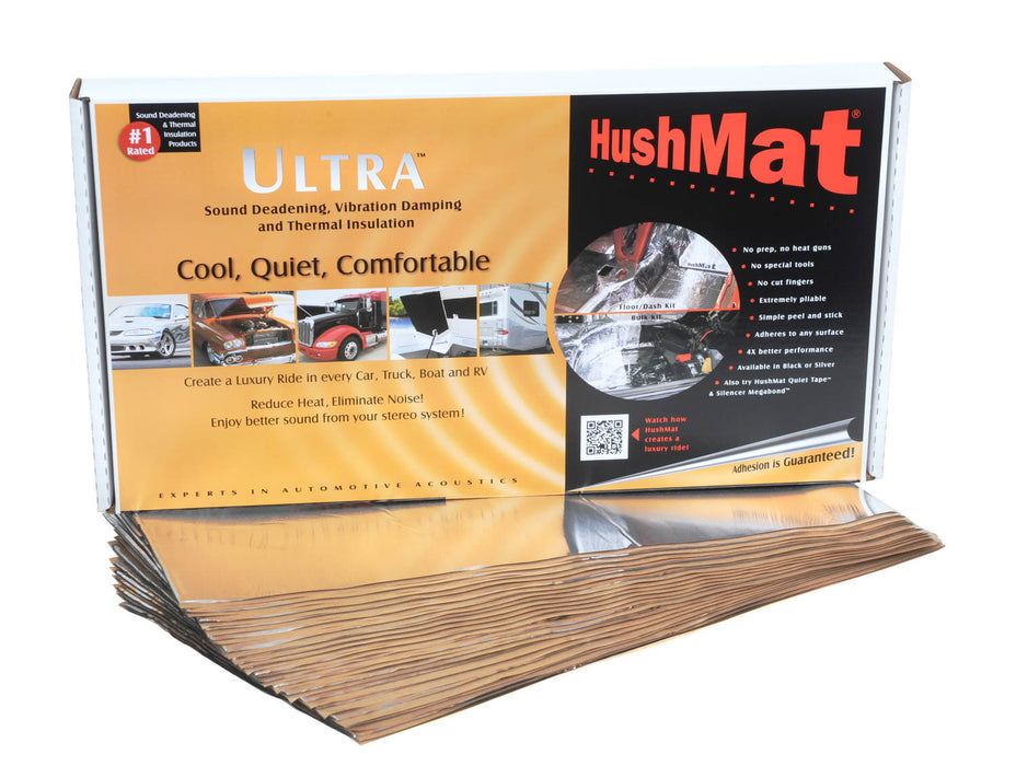 HUSHMAT 10401 Ultra Floor/Dash Kit- 20 pc 12in.x23in. Silver