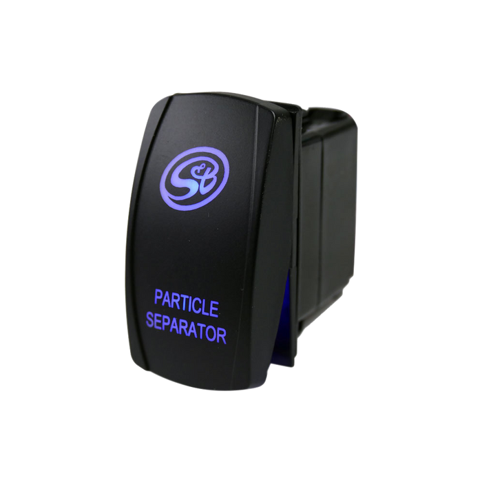 S&B HP1432-00-BKJF LED Rocker Switch with S&B Logo for Particle Separator - Truck Part Superstore