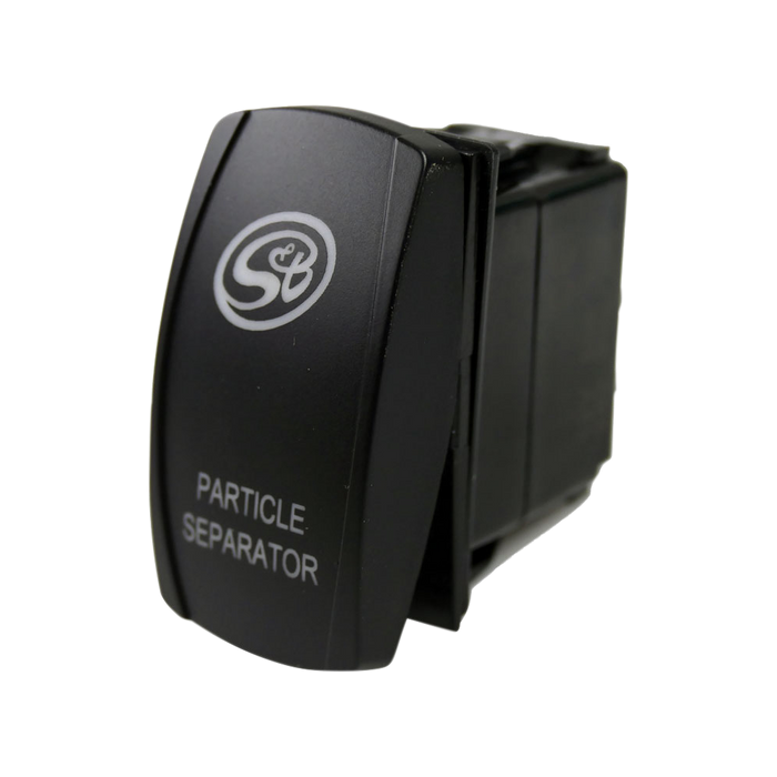 S&B HP1432-00-BKJF LED Rocker Switch with S&B Logo for Particle Separator - Truck Part Superstore