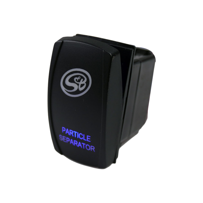 S&B HP1432-00-BKJF LED Rocker Switch with S&B Logo for Particle Separator - Truck Part Superstore