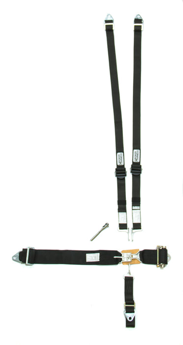 HOOKER HARNESS 51110 5-Pt Harness HANS Alum. LL Ratchet Adj Black