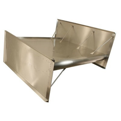 HEPFNER RACING PRODUCTS STW0500B-FS-KIT Top Wing Flat w/Super Side Boards In Tube
