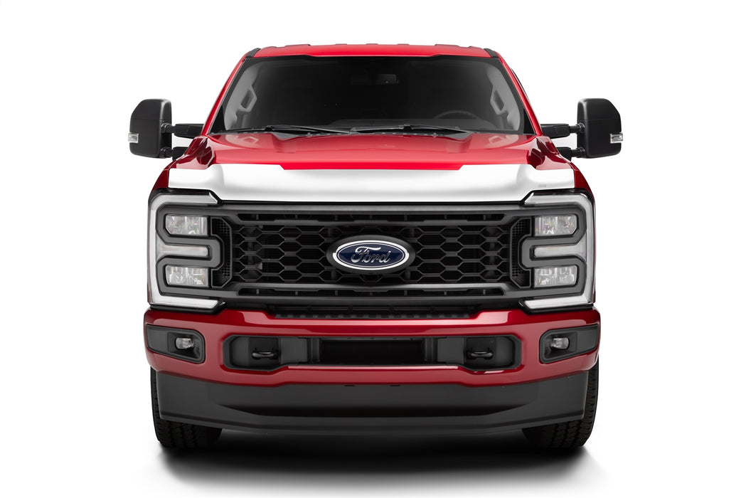 Husky Liners 2892235 Aeroskin Hood Protector; Chrome for Select Ford F-250 Super Duty, Ford F-350 Super Duty, Ford F-450 Super Duty