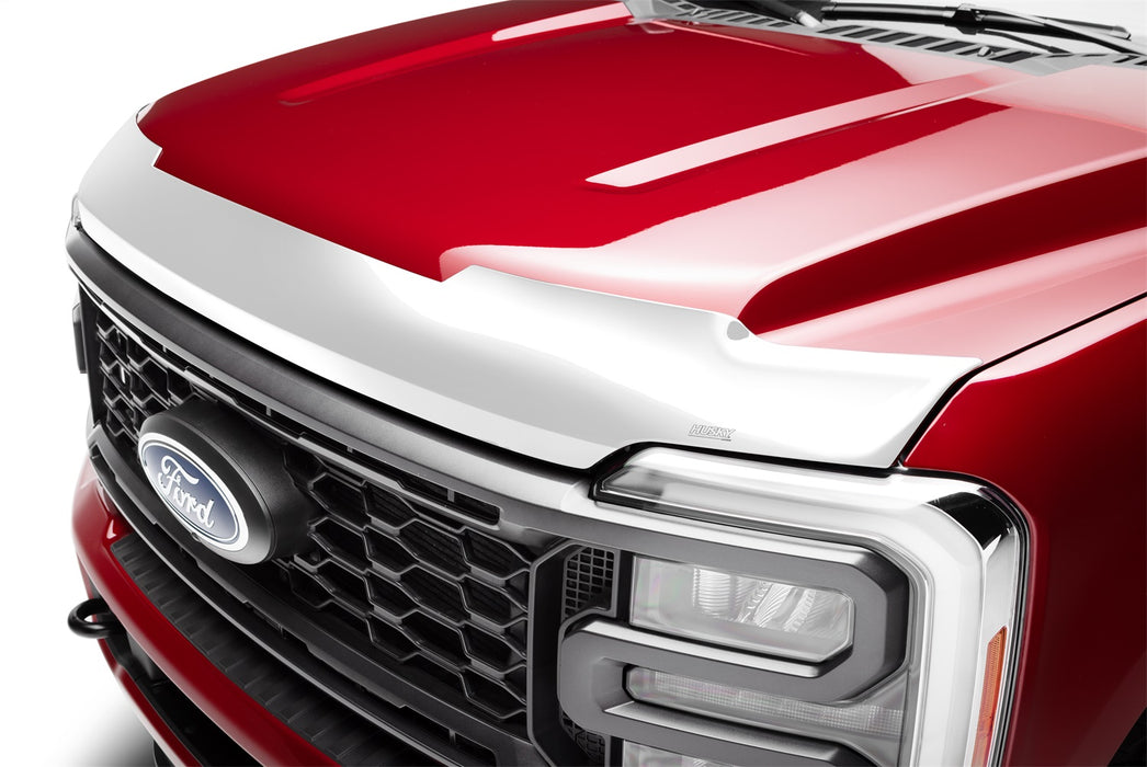 Husky Liners 2892235 Aeroskin Hood Protector; Chrome for Select Ford F-250 Super Duty, Ford F-350 Super Duty, Ford F-450 Super Duty