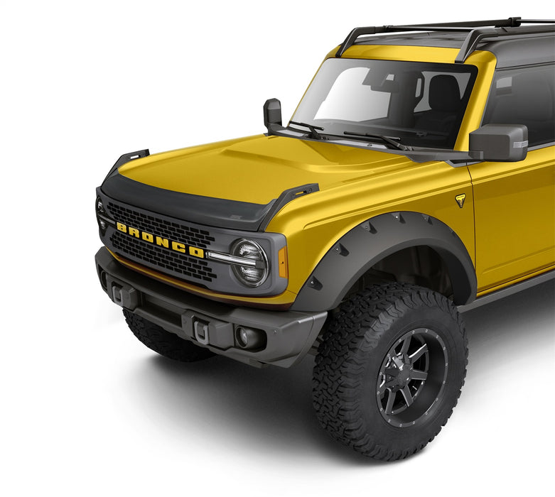 Husky Liners 2877183 Aeroskin Hood Protector; Matte Black Low Profile for Select Ford Bronco