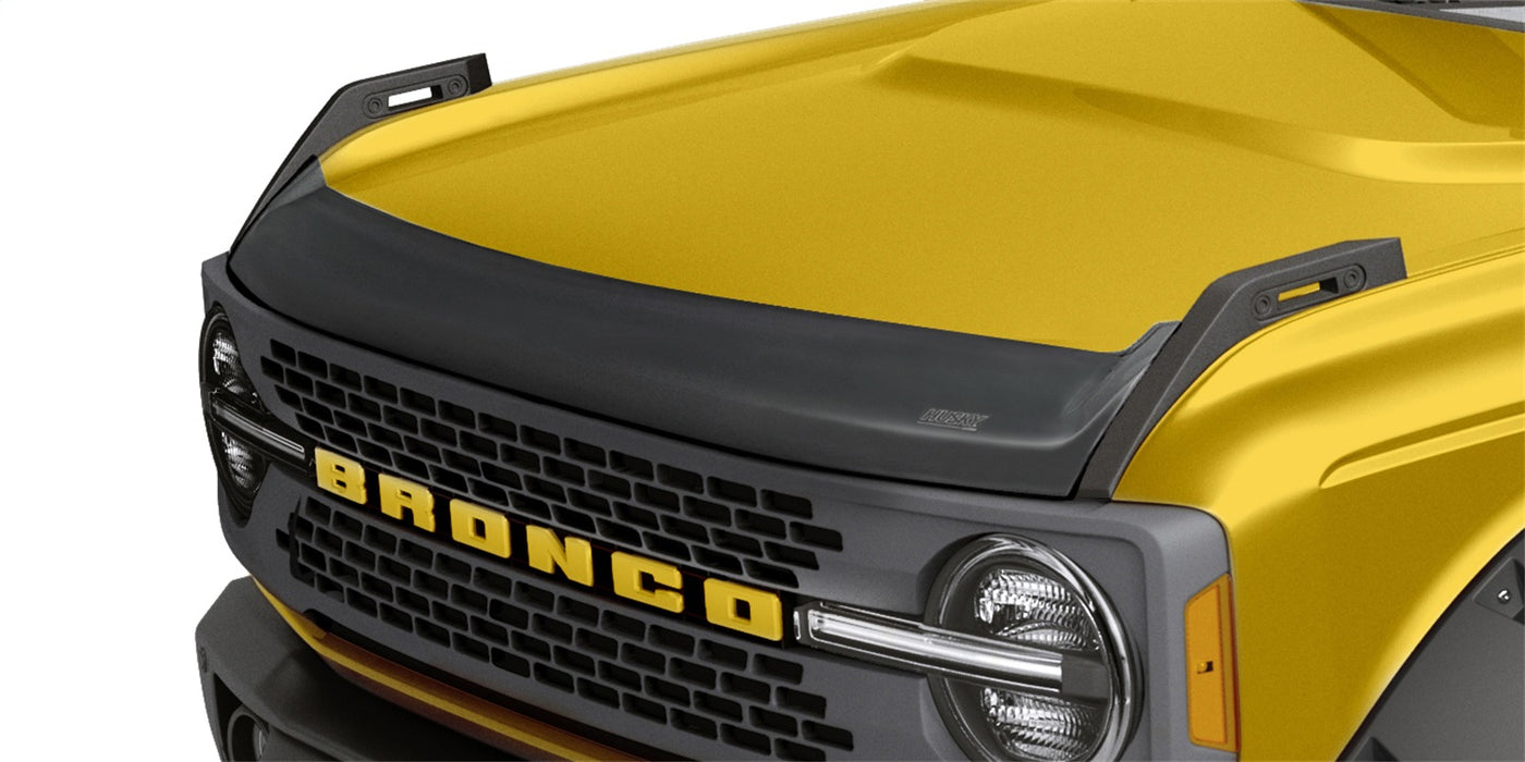 Husky Liners 2877183 Aeroskin Hood Protector; Matte Black Low Profile for Select Ford Bronco