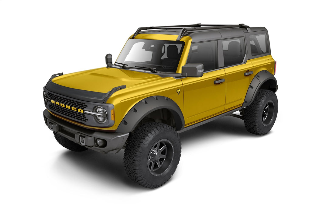 Husky Liners 2877183 Aeroskin Hood Protector; Matte Black Low Profile for Select Ford Bronco