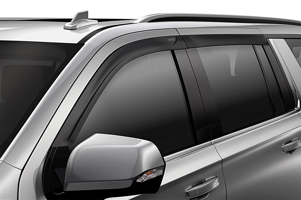 Husky Liners 2857074 Low Profile Ventvisor Deflector; Matte Black; Outside Mount; 4 pc. for Select Nissan TITAN, Nissan TITAN XD