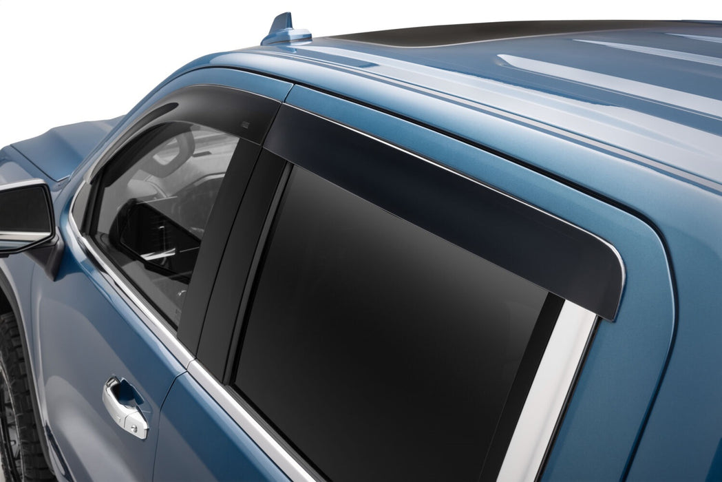 Husky Liners 2854110 Low Profile Ventvisor Deflector; Smoke; Outside Mount; 4 pc. for Select Chevrolet Silverado EV, GMC Sierra EV