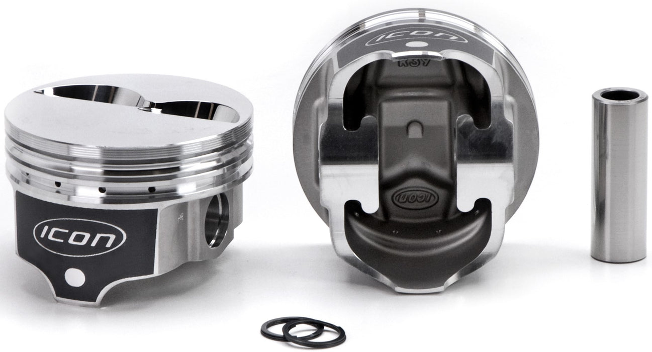 ICON PISTONS IC792.060 SBC Forged F/T Piston Set 4.060 Bore -4.9cc