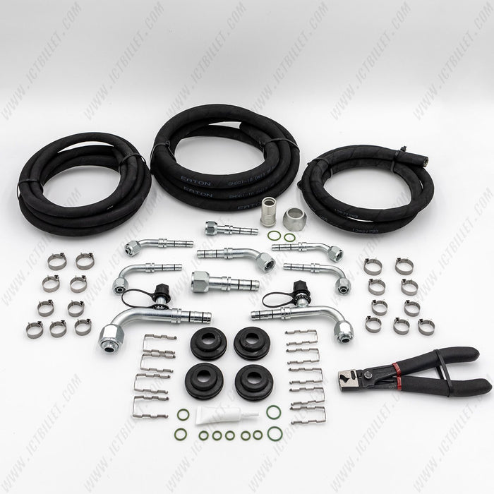 ICT BILLET 551081 A/C Hose Builder Kit w/Crimping Tool