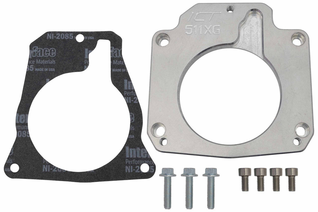 ICT BILLET 551511XG Throttle Body Adapter LS 3 4 Bolt to LS1 3 Bolt