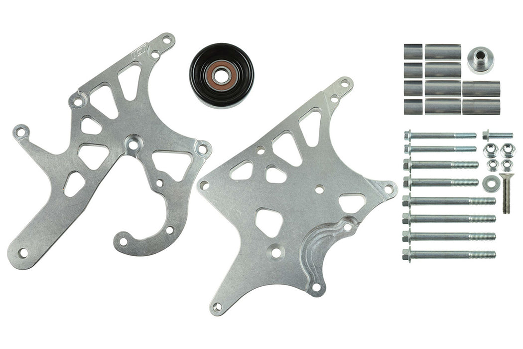 ICT BILLET 551521X-2 LS1 Camaro LS Alternator & Power Steering Pump