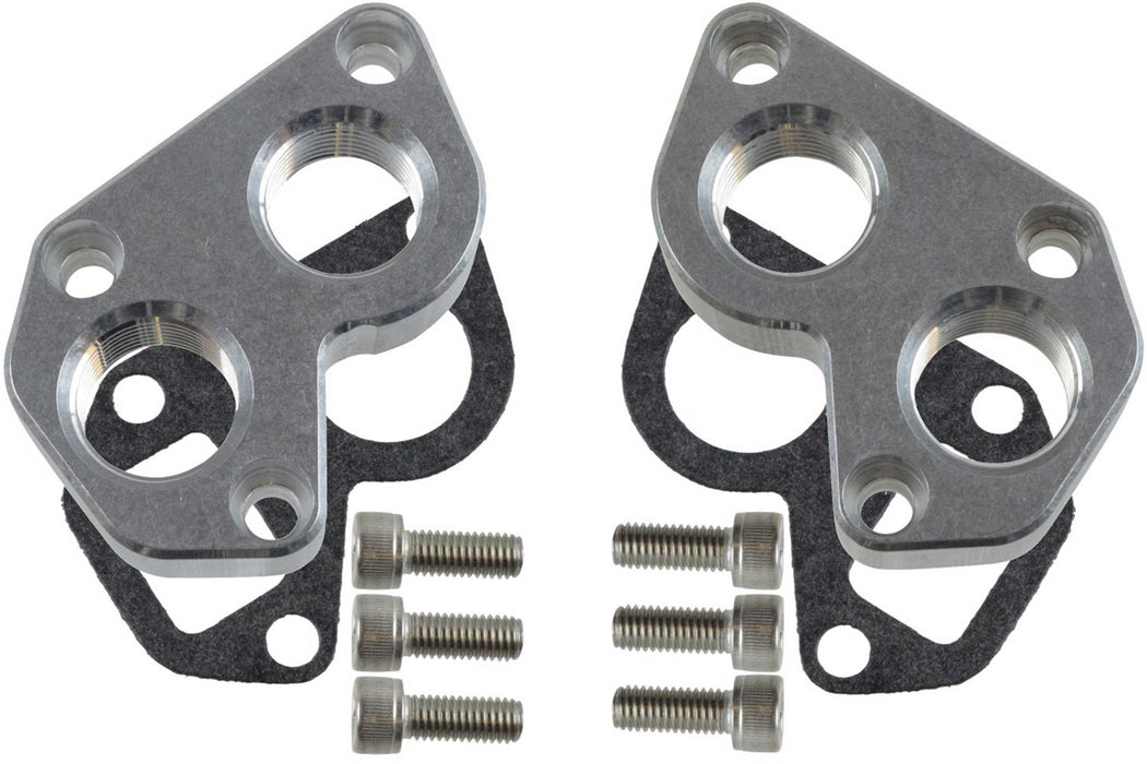 ICT BILLET 551536 LS Remote Mount Water Pu mp Adapter Plate -12AN