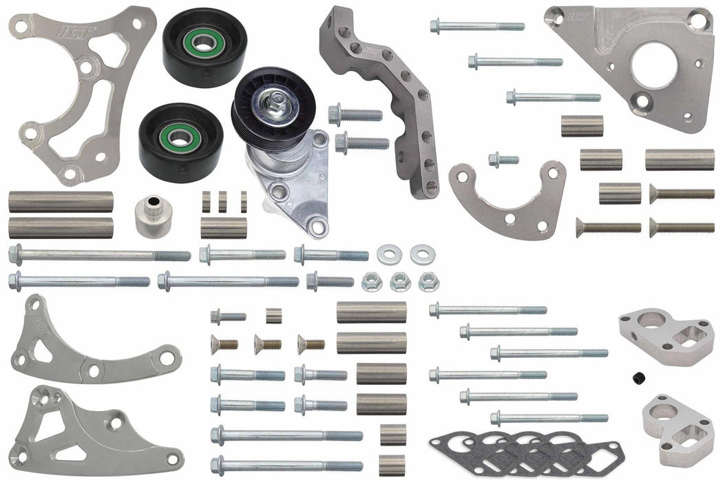 ICT BILLET 551565LS0WP-3 LS Truck Turbo Alternatr Power Steering Bracket