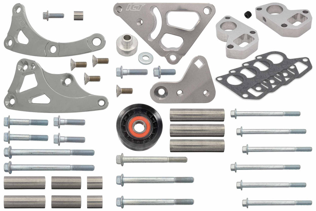 ICT BILLET 551573LS0WP-3 Truck Turbo Alternator Bracket Kit