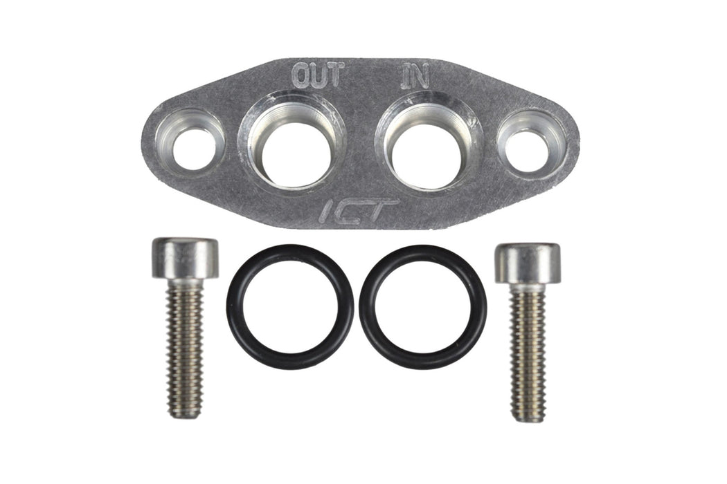 ICT BILLET 551600 Oil Cooler Adapter -6AN ORB Oring In/Out