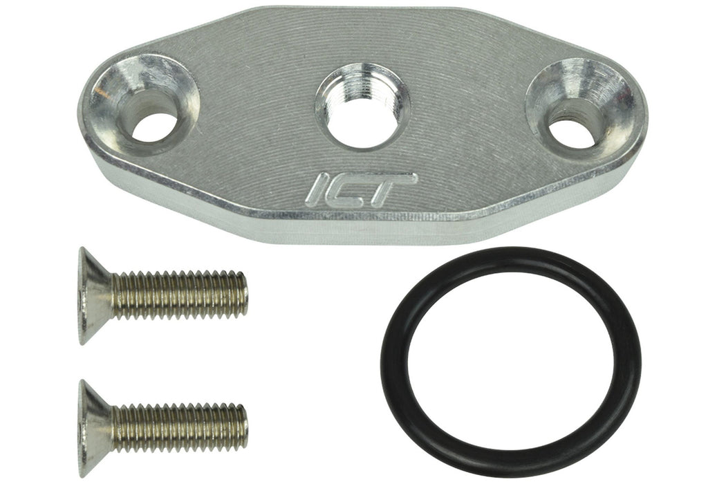 ICT BILLET 551608 LS LS1 1/8 NPT Turbo Oil Supply Port Adapter