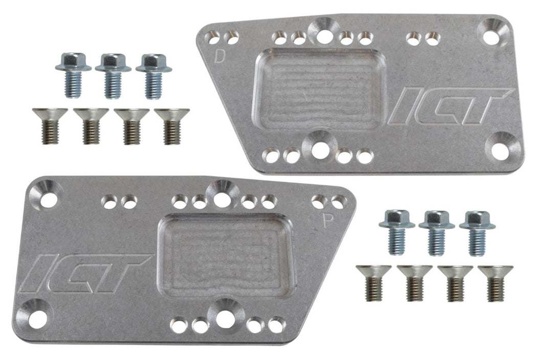 ICT BILLET 551628 SBC LS Conversion Motor Mount Adjustable Plate