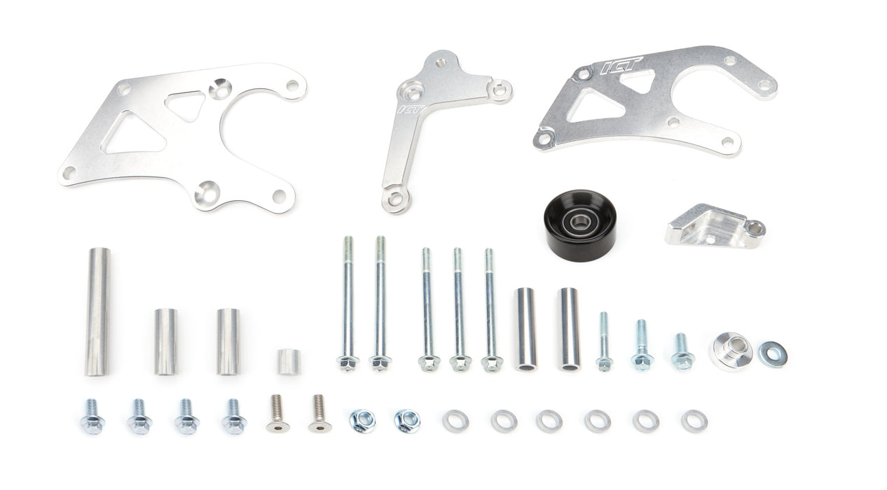 ICT BILLET 551778LS0-3 LS Truck Saginaw Power Steering Pump & Alt