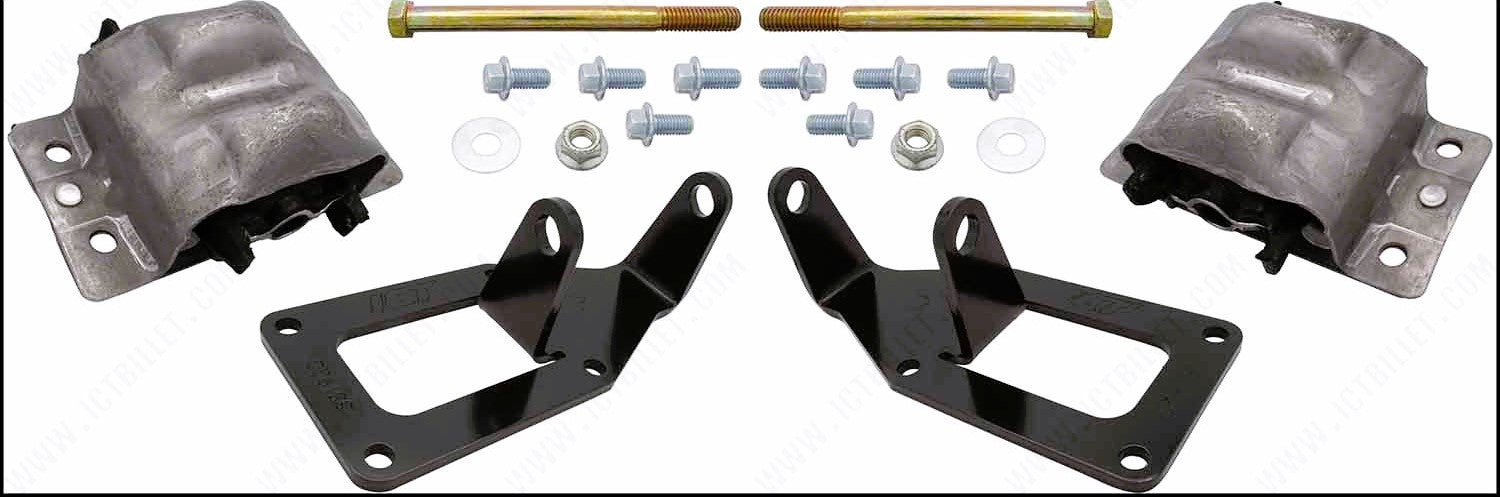 ICT BILLET EM-LS-3FBDY 82-92 GM F-Body LS Swap Engine Mount Kit