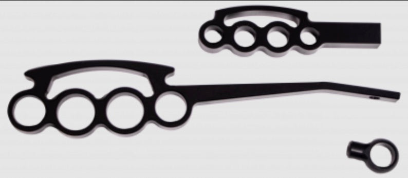IDIDIT 2500300051 Billet Lever Kit Black Powder Coat Grip Style