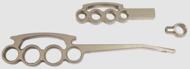 IDIDIT 2500300060 Billet Lever KIt Gold Anodized Grip Style