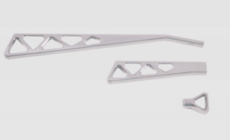 IDIDIT 2500310030 Billet Lever Kit Brushed Aluminum Truss Style