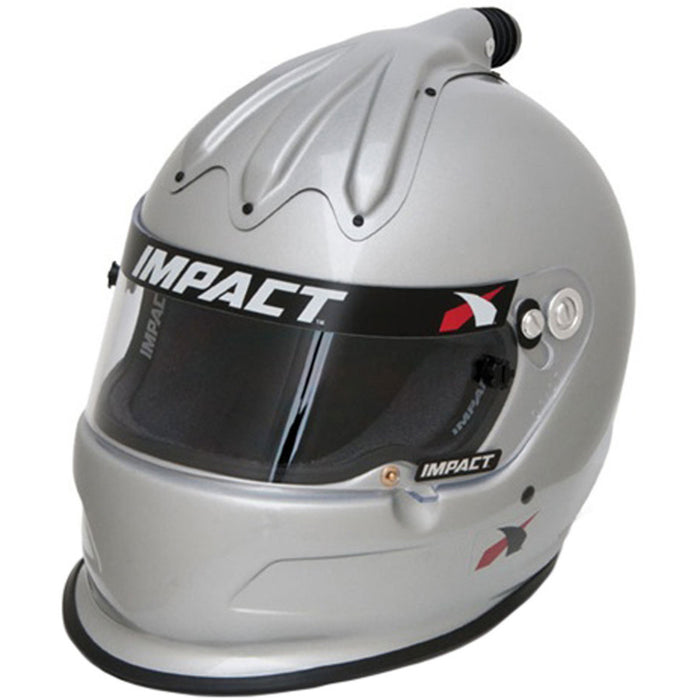 IMPACT RACING 17020408 Helmet Super Charger Medium Silver SA2020