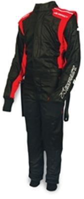 IMPACT RACING 21410607 Suit D/L Mini Racer 1 pc X-Large Blk / Red